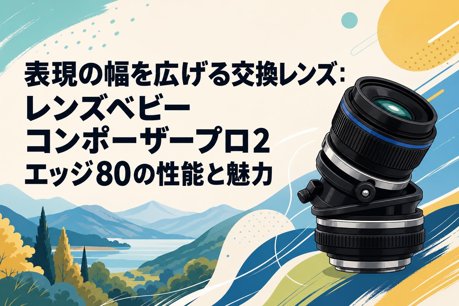 表現の幅を広げる交換レンズ：レンズベビー コンポーザープロ2 エッジ