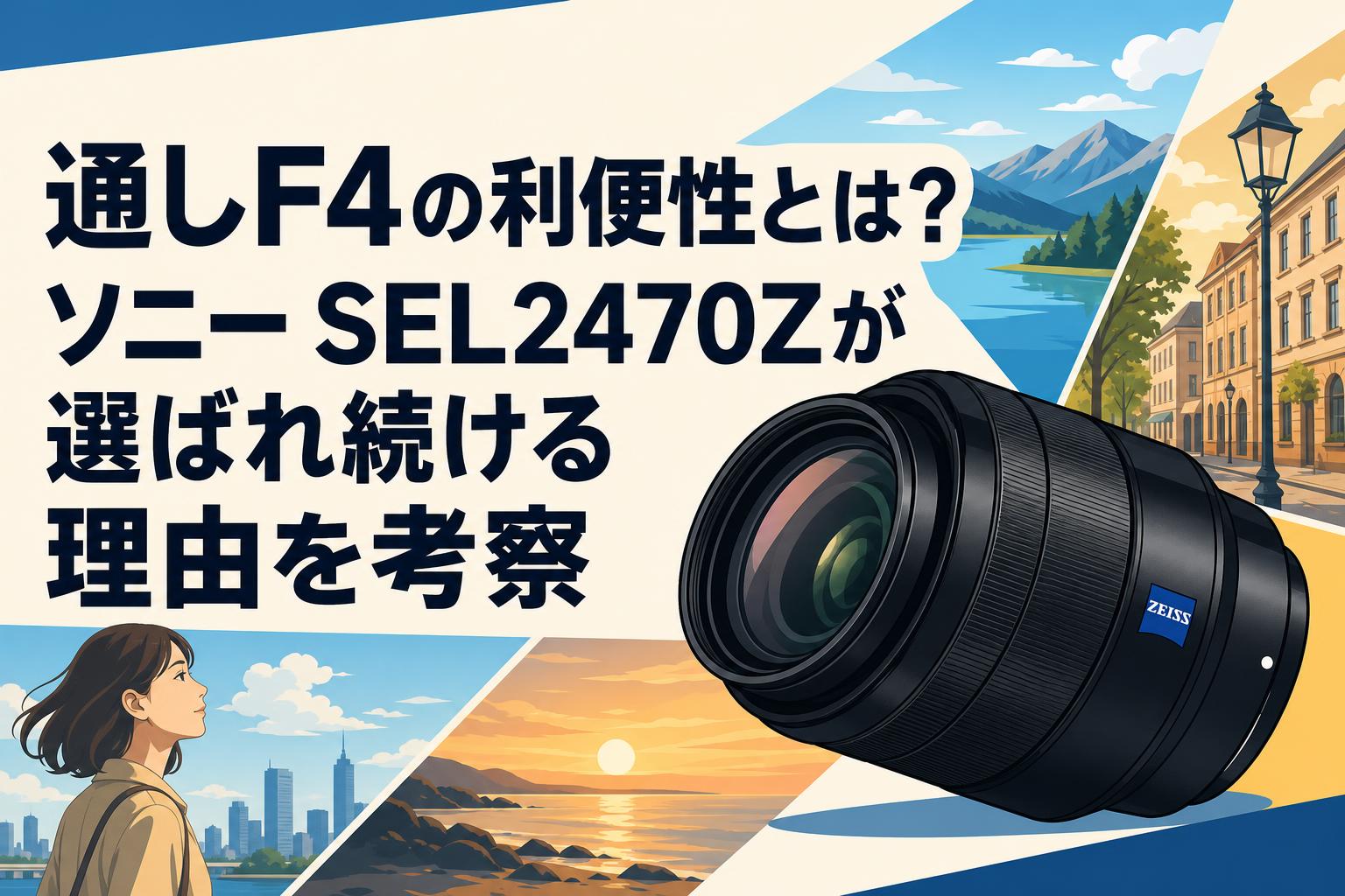 通しF4の利便性とは？ソニー SEL2470Zが選ばれ続ける理由を考察