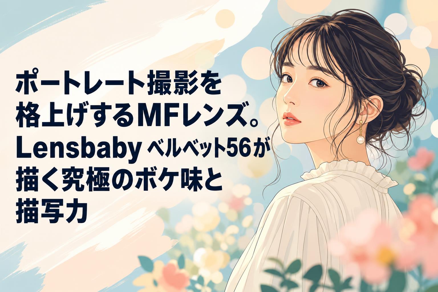 Benさん 画像確認用 ポートレート撮影を格上げするMFレンズ。Lensbaby ベルベット56が描く