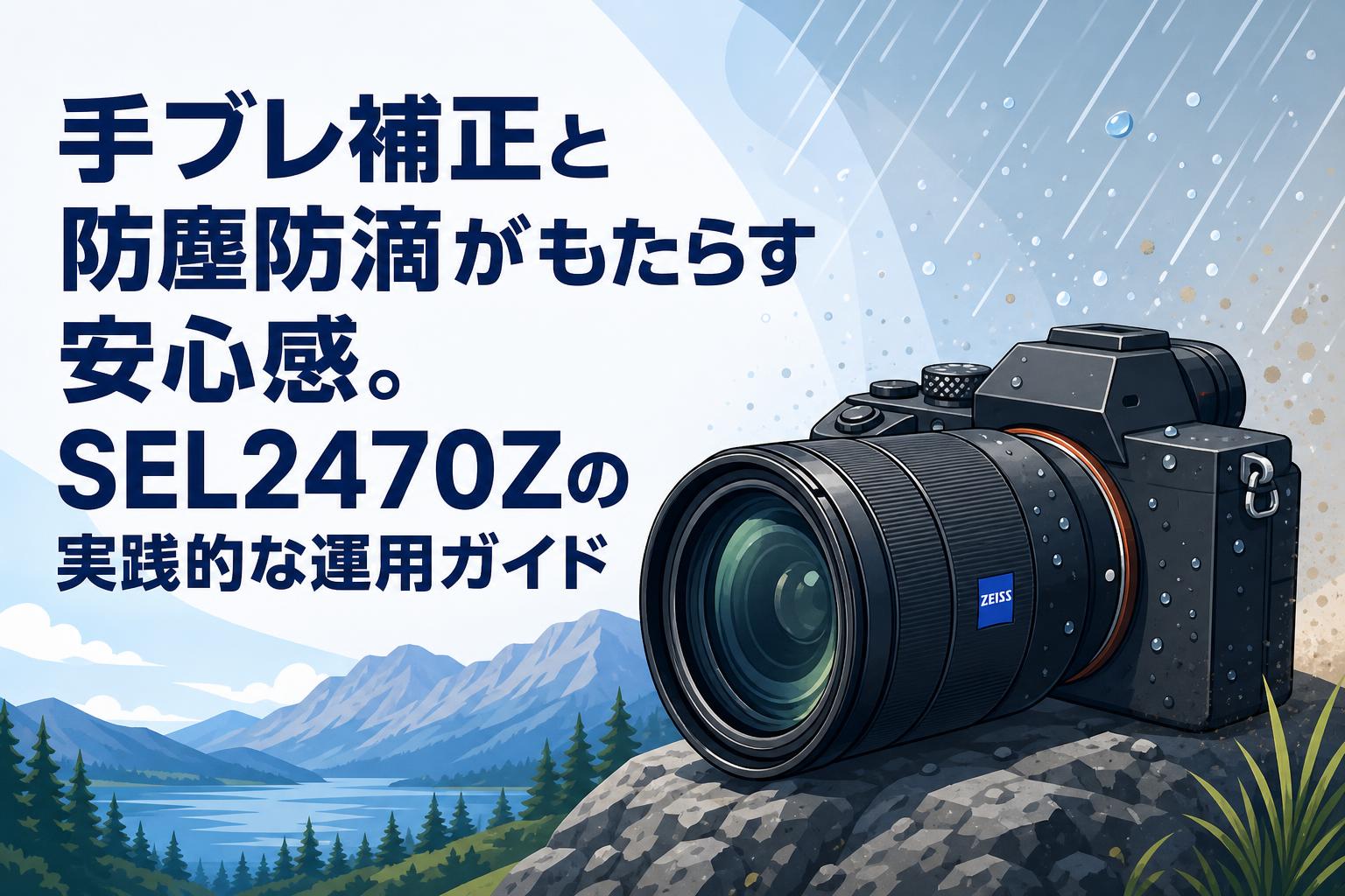 手ブレ補正と防塵防滴がもたらす安心感。SEL2470Zの実践的な運用ガイド