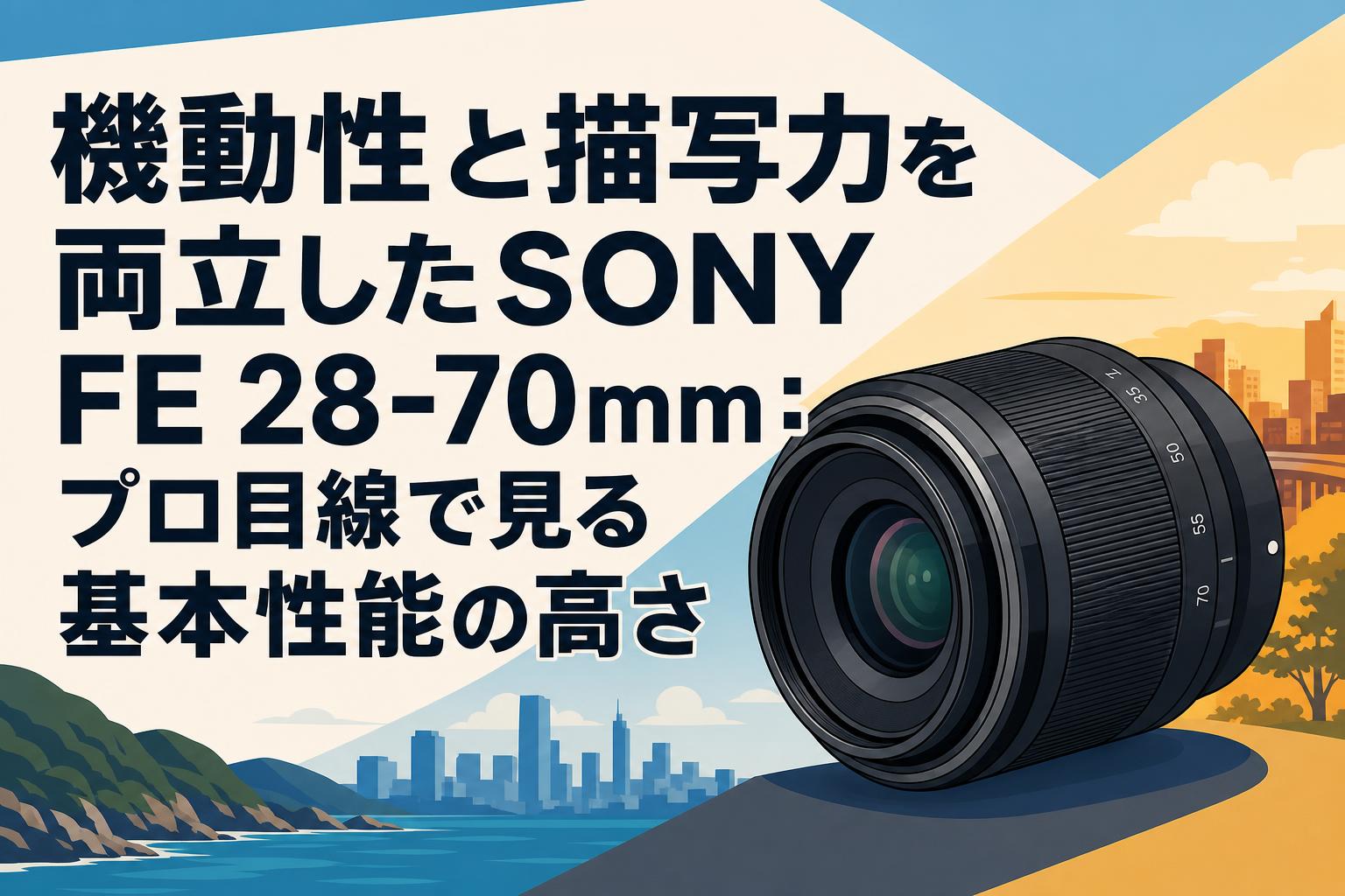 機動性と描写力を両立したSONY FE 28-70mm：プロ目線で見る基本性能の