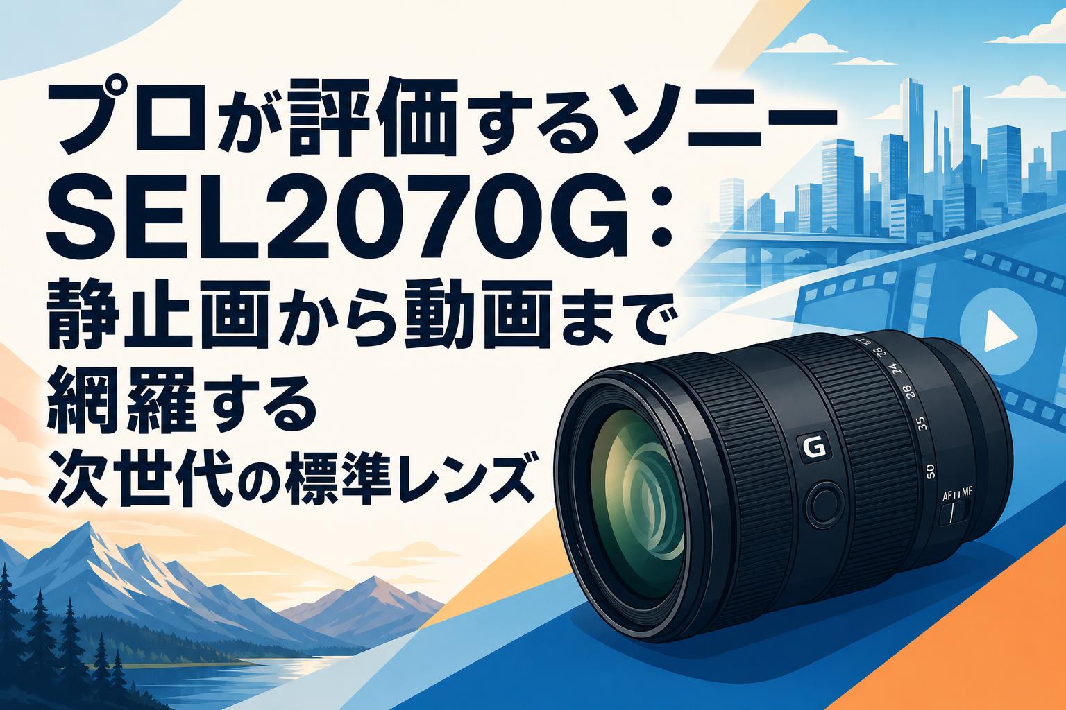 プロが評価するソニー SEL2070G：静止画から動画まで網羅する次世代の