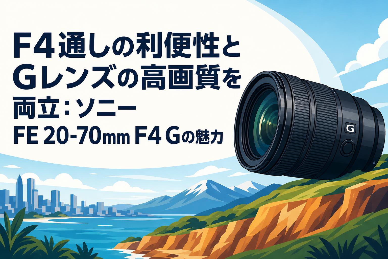 F4通しの利便性とGレンズの高画質を両立：ソニー FE 20-70mm F4 Gの