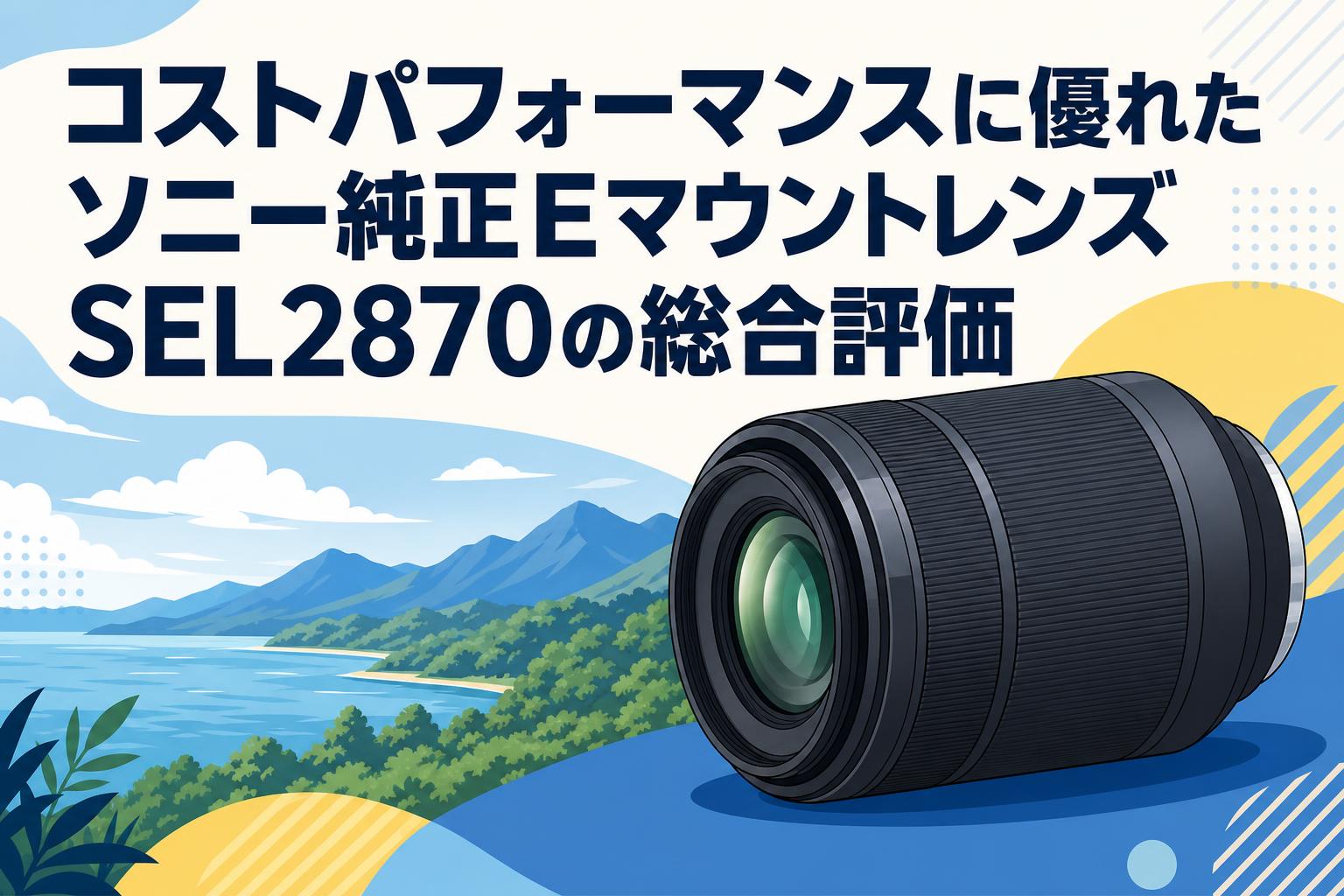 SONY　α用レンズ　Eマウント　SEL2870　数回のみ使用 コストパフォーマンスに優れたソニー純正EマウントレンズSEL2870の総合