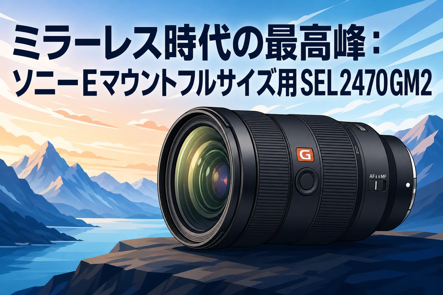 SONY SEL2470GM Eマウント レンズ ミラーレス一眼レフ ミラーレス時代の最高峰：ソニーEマウントフルサイズ用SEL2470GM2