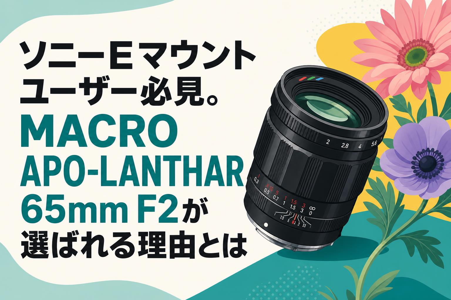 ソニーEマウントユーザー必見。MACRO APO-LANTHAR 65mm F2が選ばれる