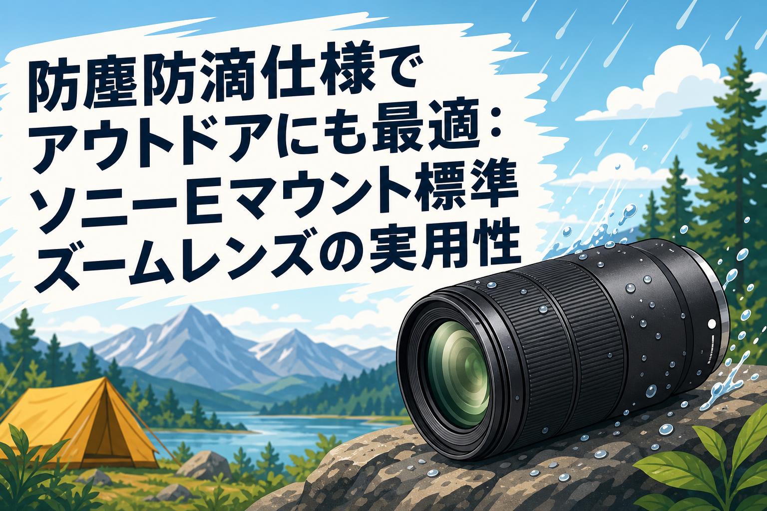 防塵防滴仕様でアウトドアにも最適：ソニーEマウント標準ズームレンズ