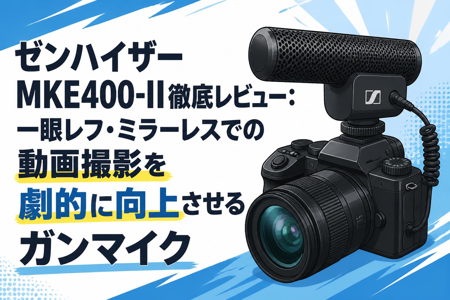 ゼンハイザー MKE400-II徹底レビュー：一眼レフ・ミラーレスでの動画