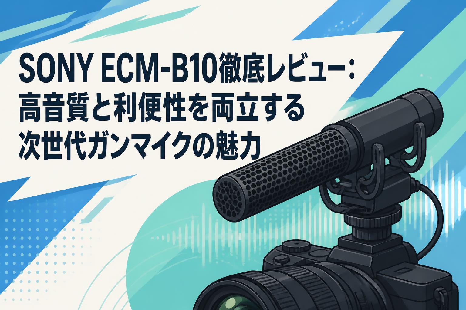 SONY ECM-B10徹底レビュー：高音質と利便性を両立する次世代ガンマイク