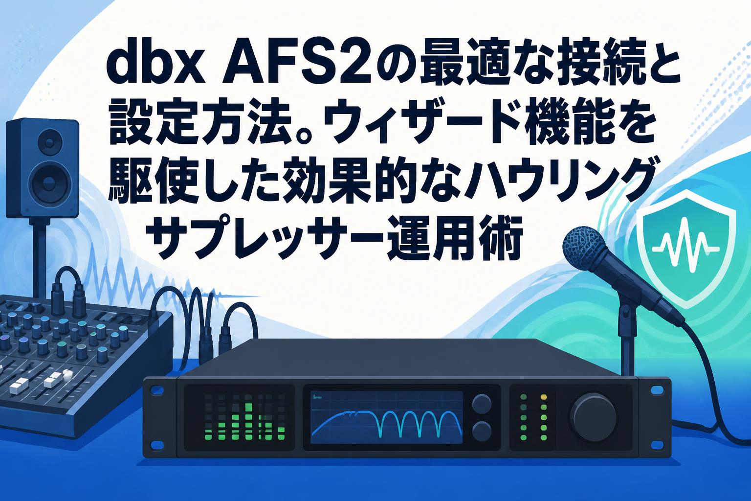 dbx AFS2の最適な接続と設定方法。ウィザード機能を駆使した効果的な