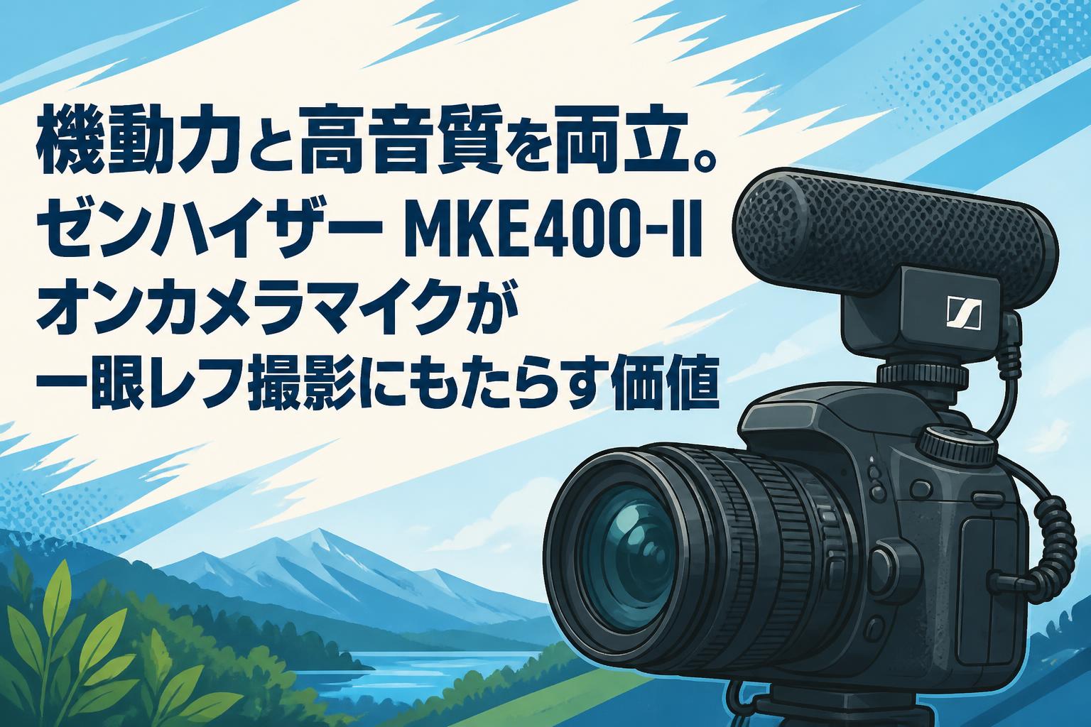 機動力と高音質を両立。ゼンハイザー MKE400-II オンカメラマイクが