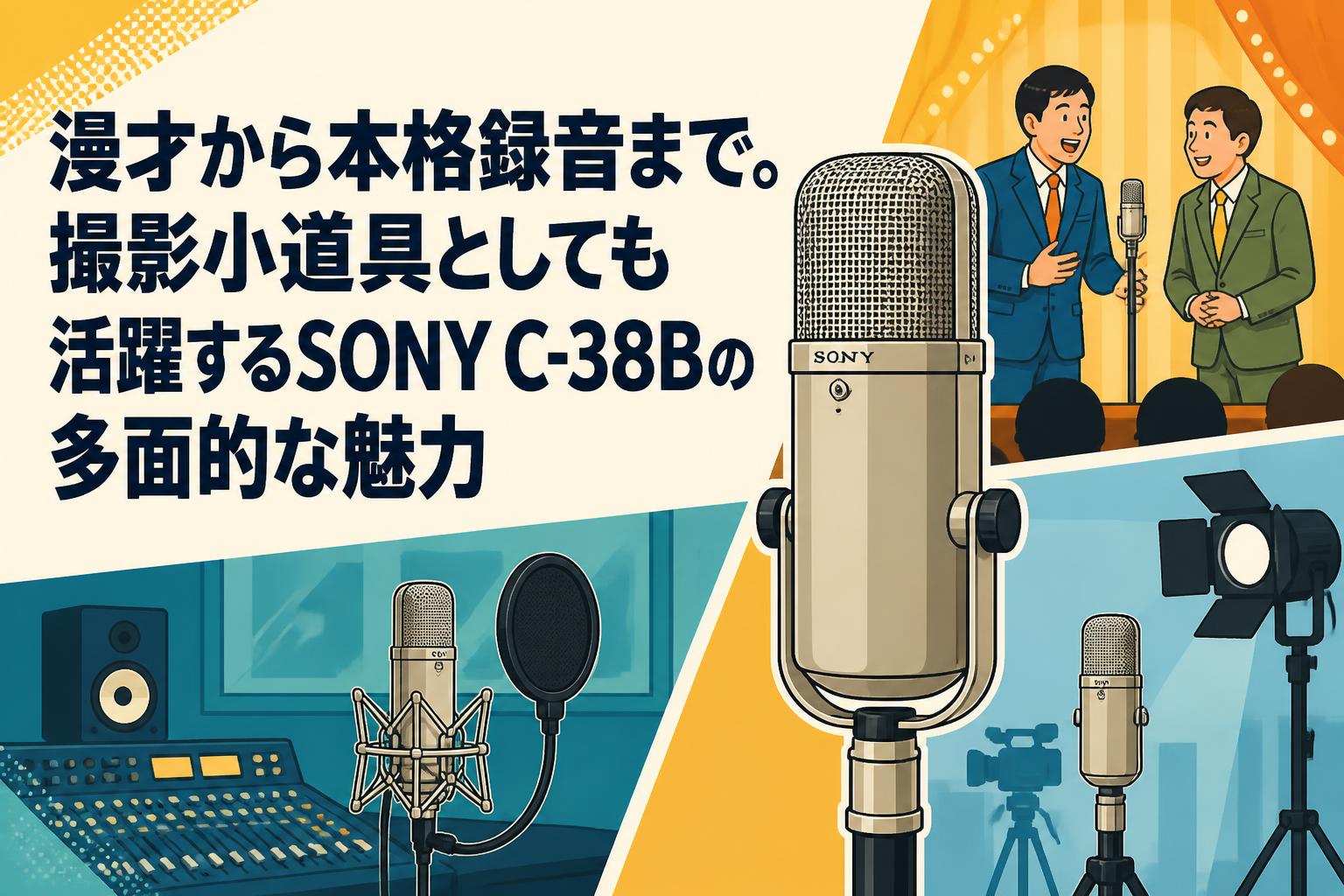 漫才から本格録音まで。撮影小道具としても活躍するSONY C-38Bの多面的