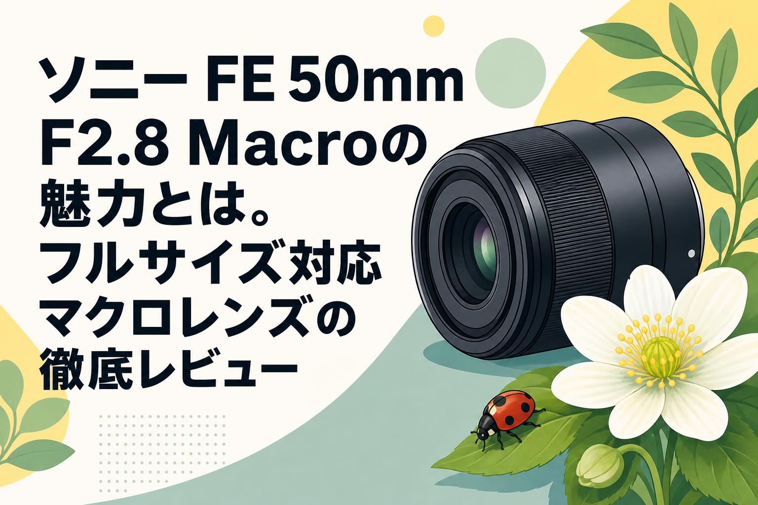 ソニー FE 50mm F2.8 Macroの魅力とは。フルサイズ対応マクロレンズの