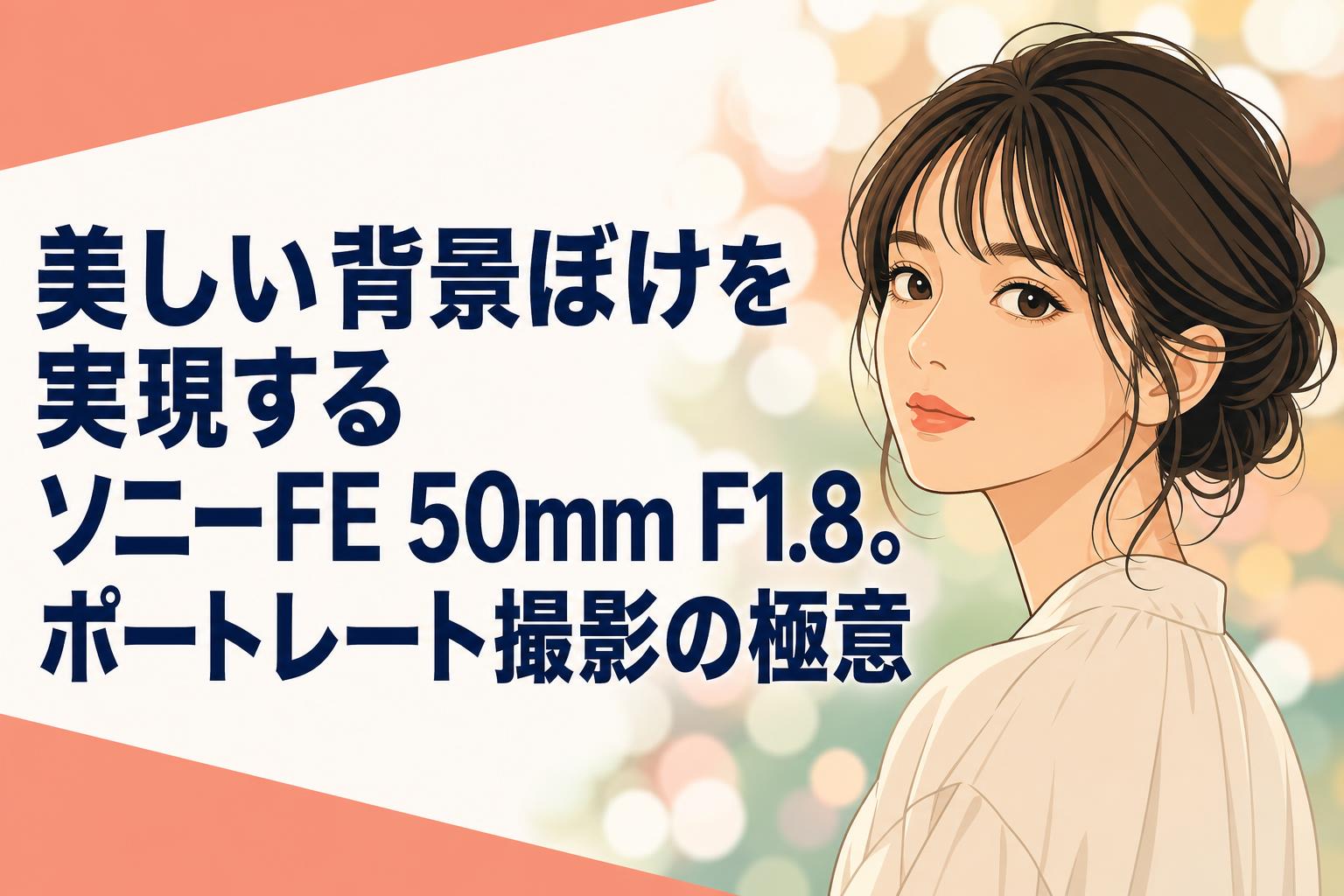 美しい背景ぼけを実現するソニーFE 50mm F1.8。ポートレート撮影の極意