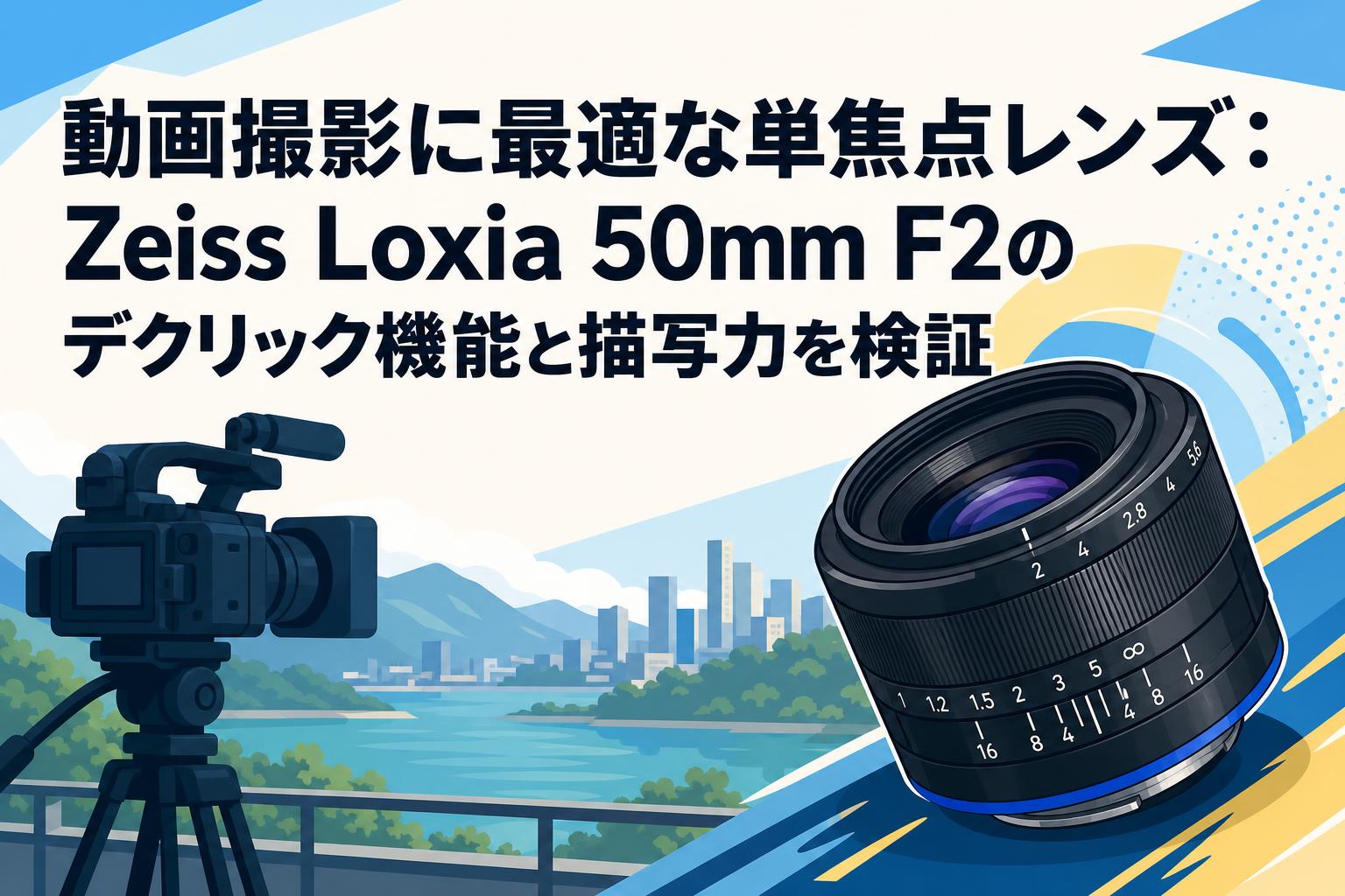 動画撮影に最適な単焦点レンズ：Zeiss Loxia 50mm F2のデクリック機能