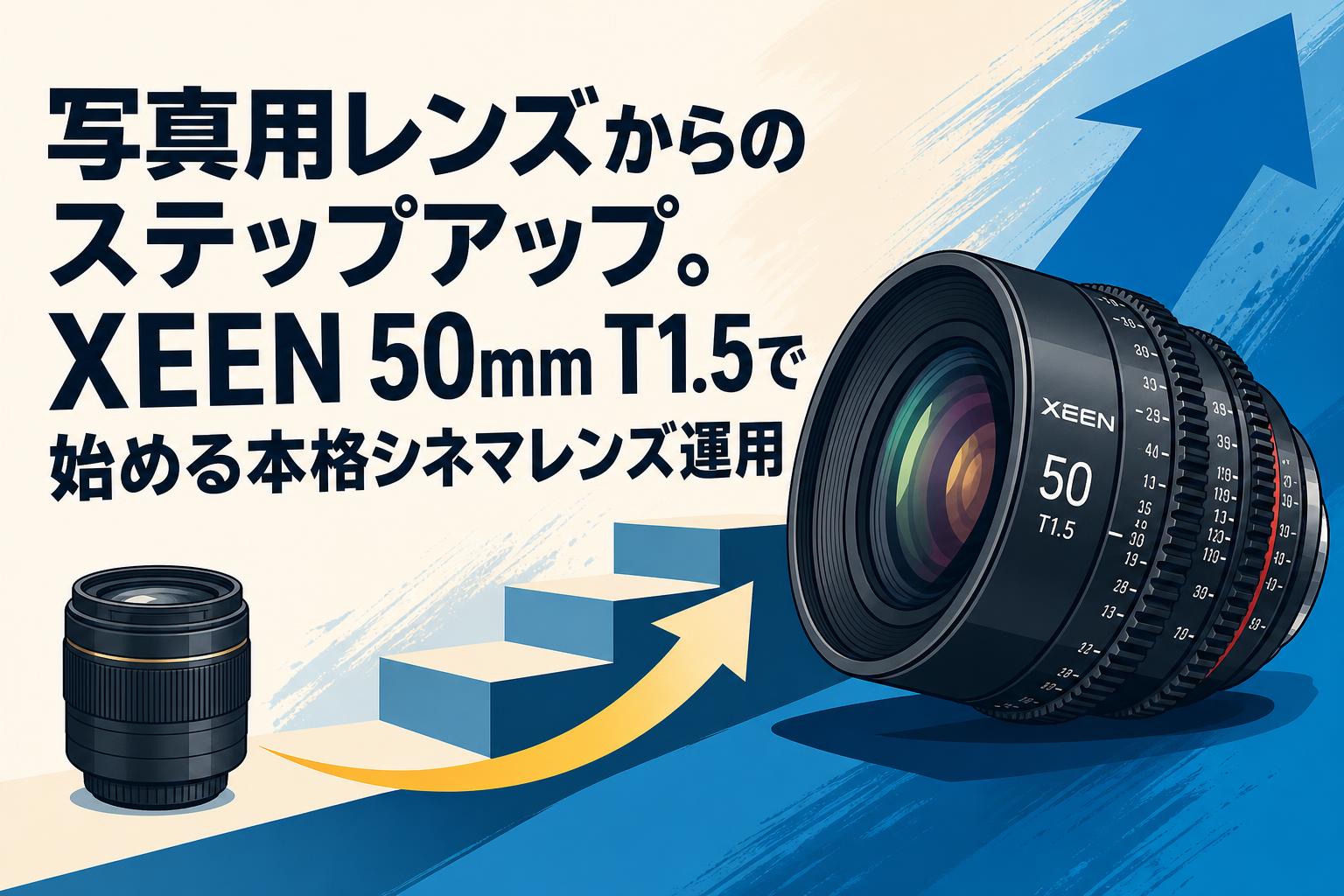 写真用レンズからのステップアップ。XEEN 50mm T1.5で始める本格シネマ