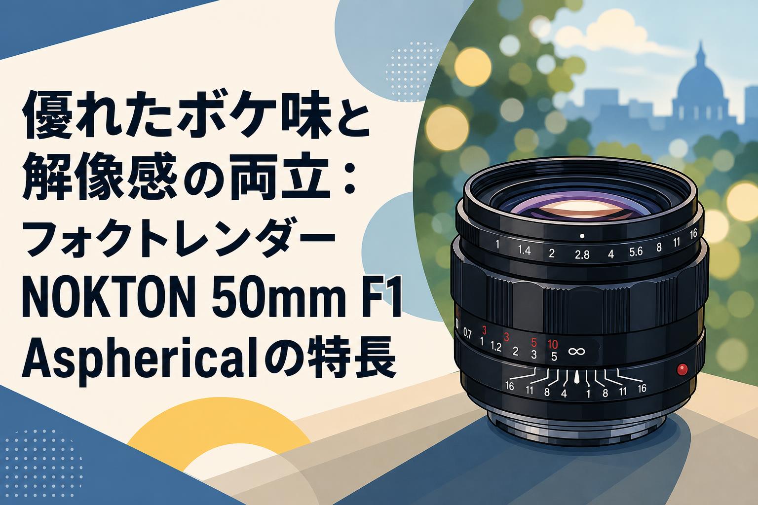 ❤️魅力的なボケ味を演出❤️キャノン 50mm F1.8 Ⅱ 単焦点❤️ 優れたボケ味と解像感の両立：フォクトレンダー NOKTON 50mm F1