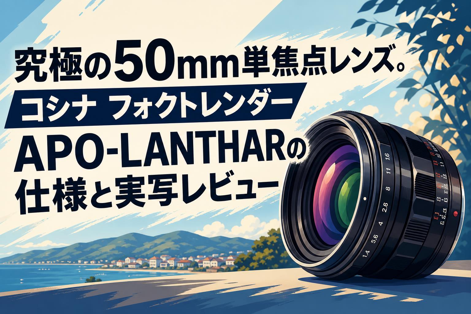 作例あり。コシナフォクトレンダー　50mmF2 究極の50mm単焦点レンズ。コシナ フォクトレンダー APO-LANTHARの仕様