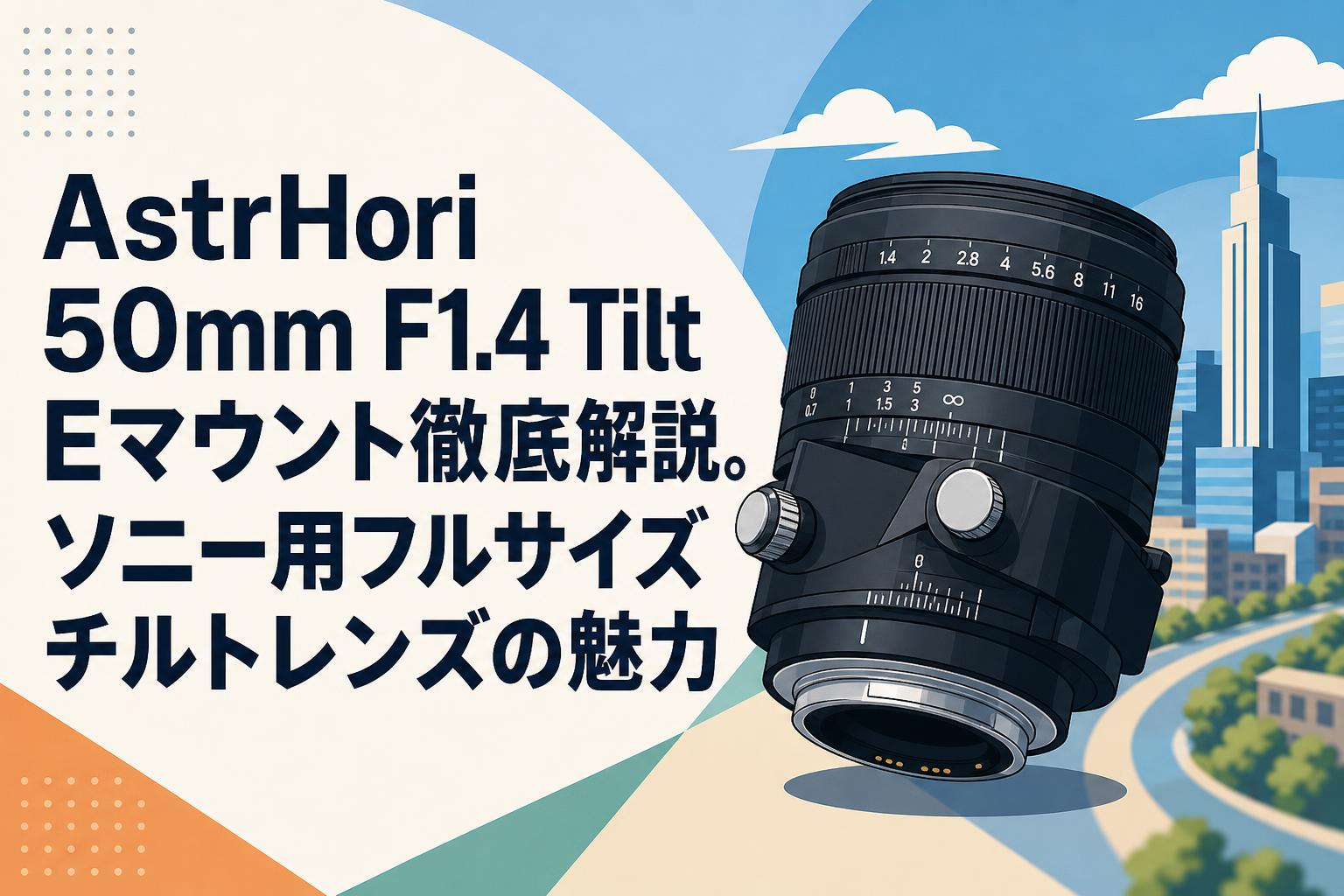 AstrHori 50mm F1.4 Tilt Eマウント徹底解説。ソニー用フルサイズ