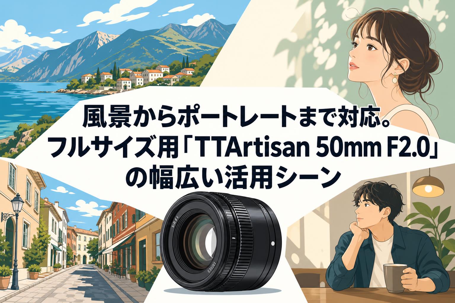 風景からポートレートまで対応。フルサイズ用「TTArtisan 50mm F2.0