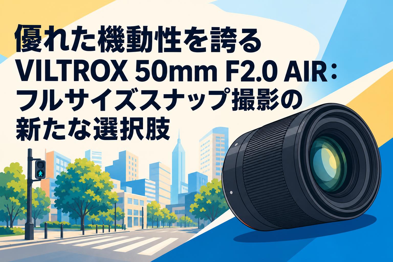 優れた機動性を誇るVILTROX 50mm F2.0 AIR：フルサイズスナップ撮影の