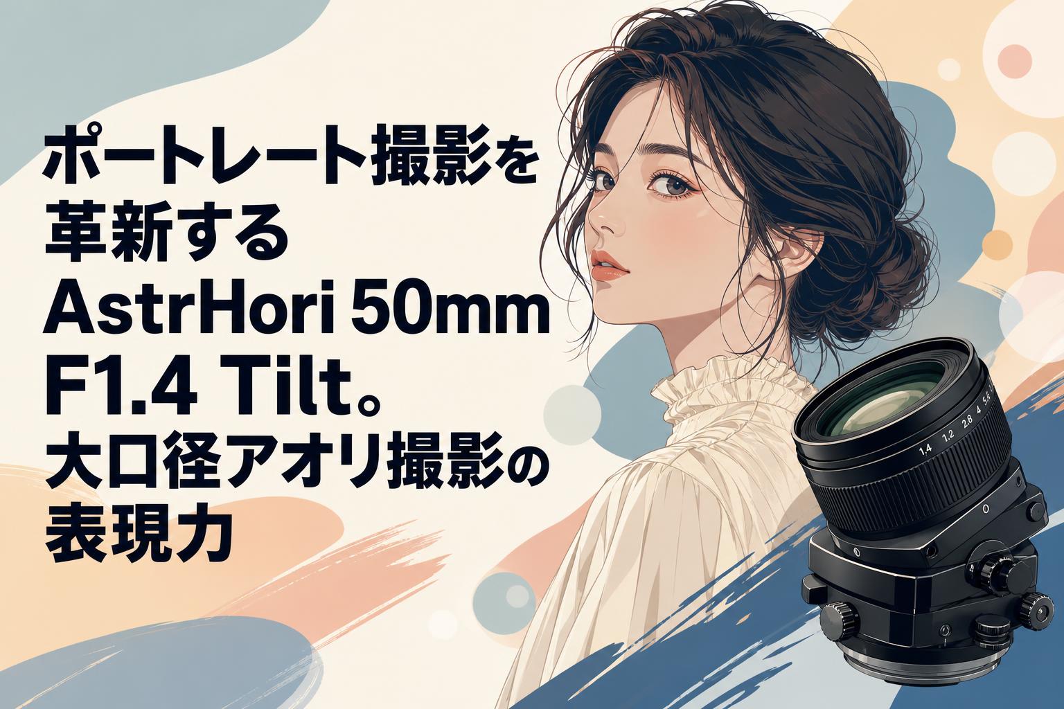 ポートレート撮影を革新するAstrHori 50mm F1.4 Tilt。大口径アオリ