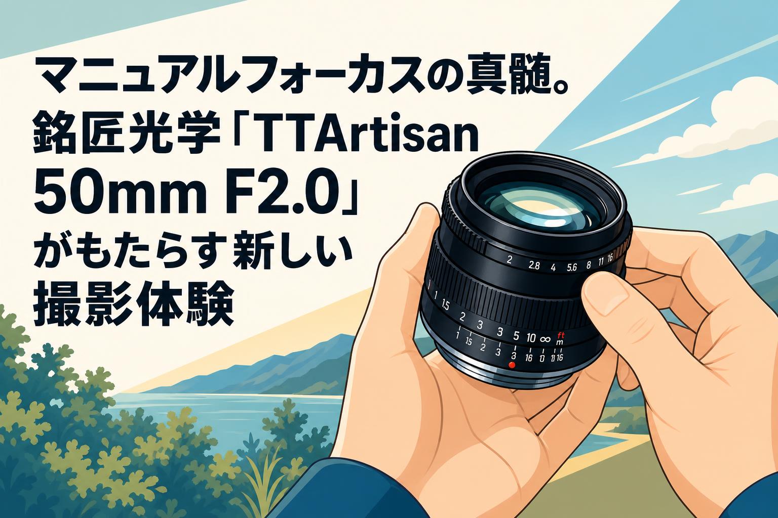 TTArtisan 50mm F2.0マニュアルフォーカスレンズ, Eマウント マニュアルフォーカスの真髄。銘匠光学「TTArtisan 50mm F2.0」が