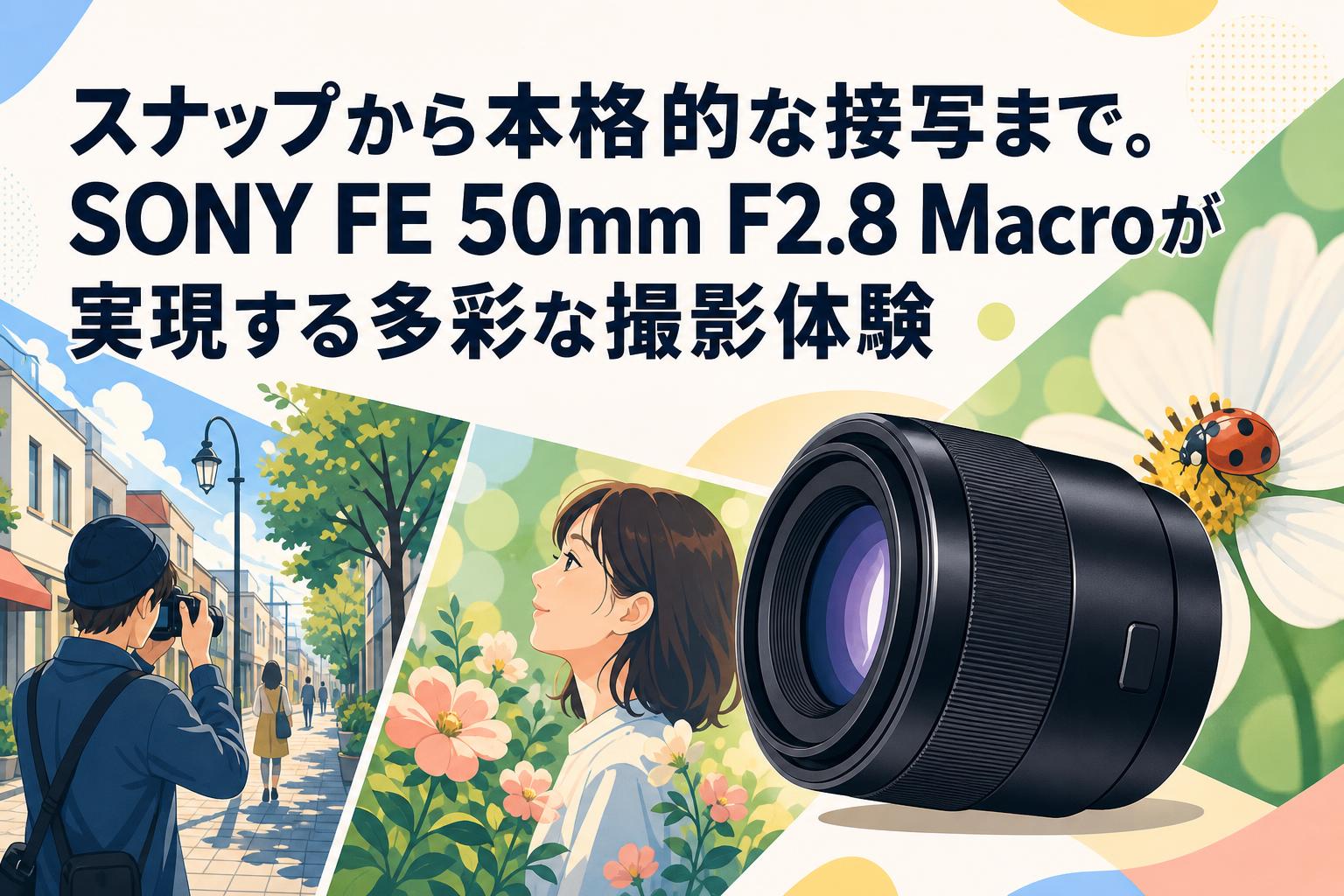 スナップから本格的な接写まで。SONY FE 50mm F2.8 Macroが実現する