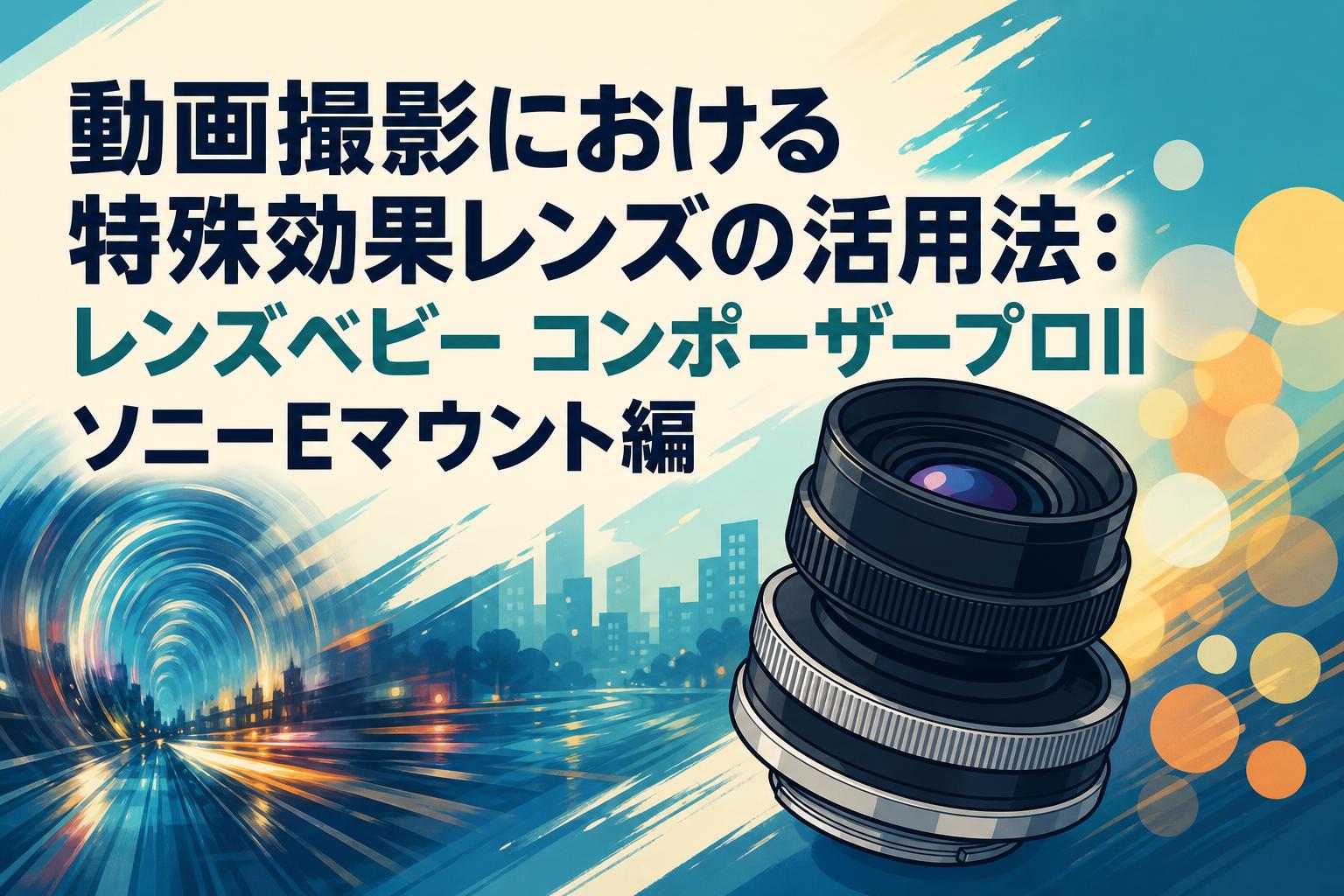 動画撮影における特殊効果レンズの活用法：レンズベビー コンポーザー