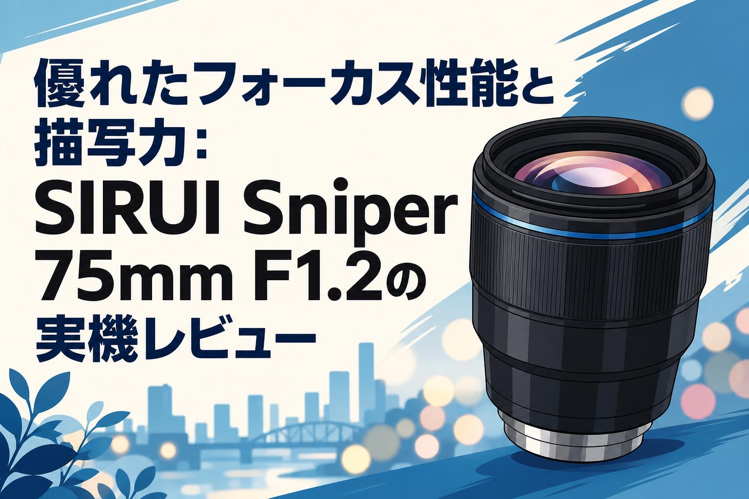優れたフォーカス性能と描写力：SIRUI Sniper 75mm F1.2の実機レビュー