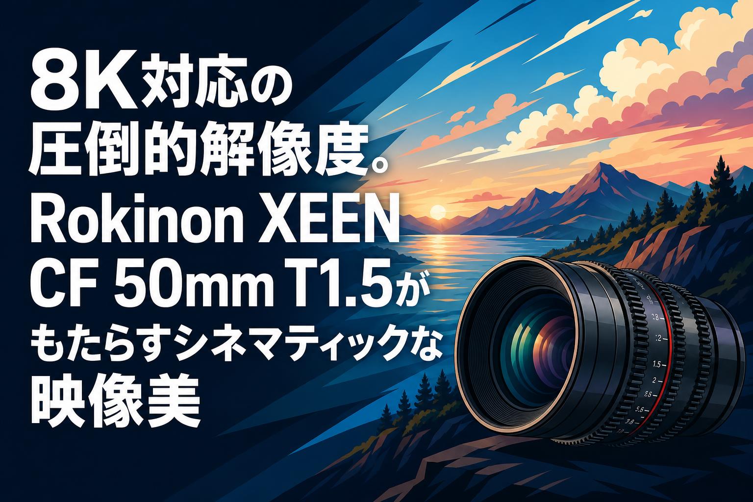8K対応の圧倒的解像度。Rokinon XEEN CF 50mm T1.5がもたらすシネマ