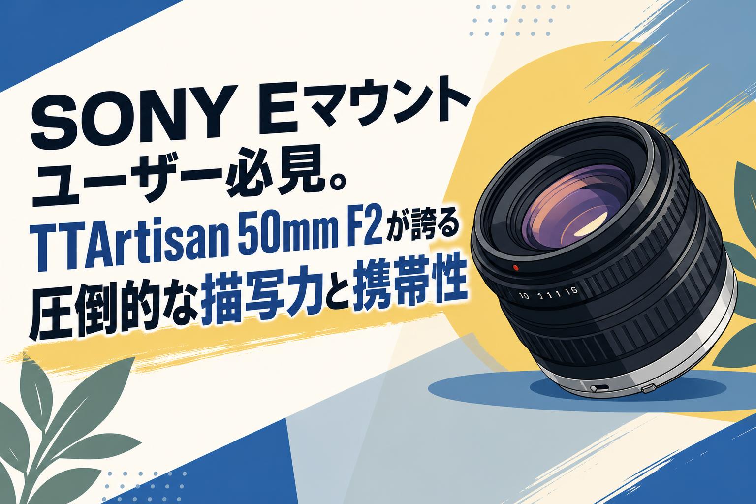 SONY Eマウントユーザー必見。TTArtisan 50mm F2が誇る圧倒的な描写力