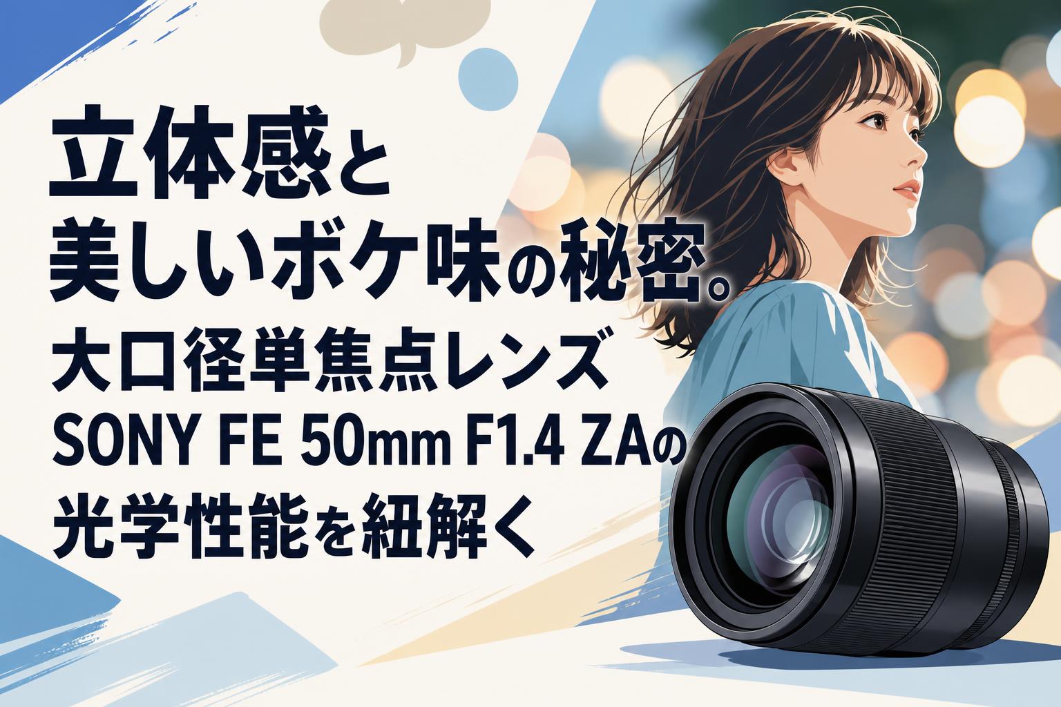 立体感と美しいボケ味の秘密。大口径単焦点レンズSONY FE 50mm F1.4 ZA
