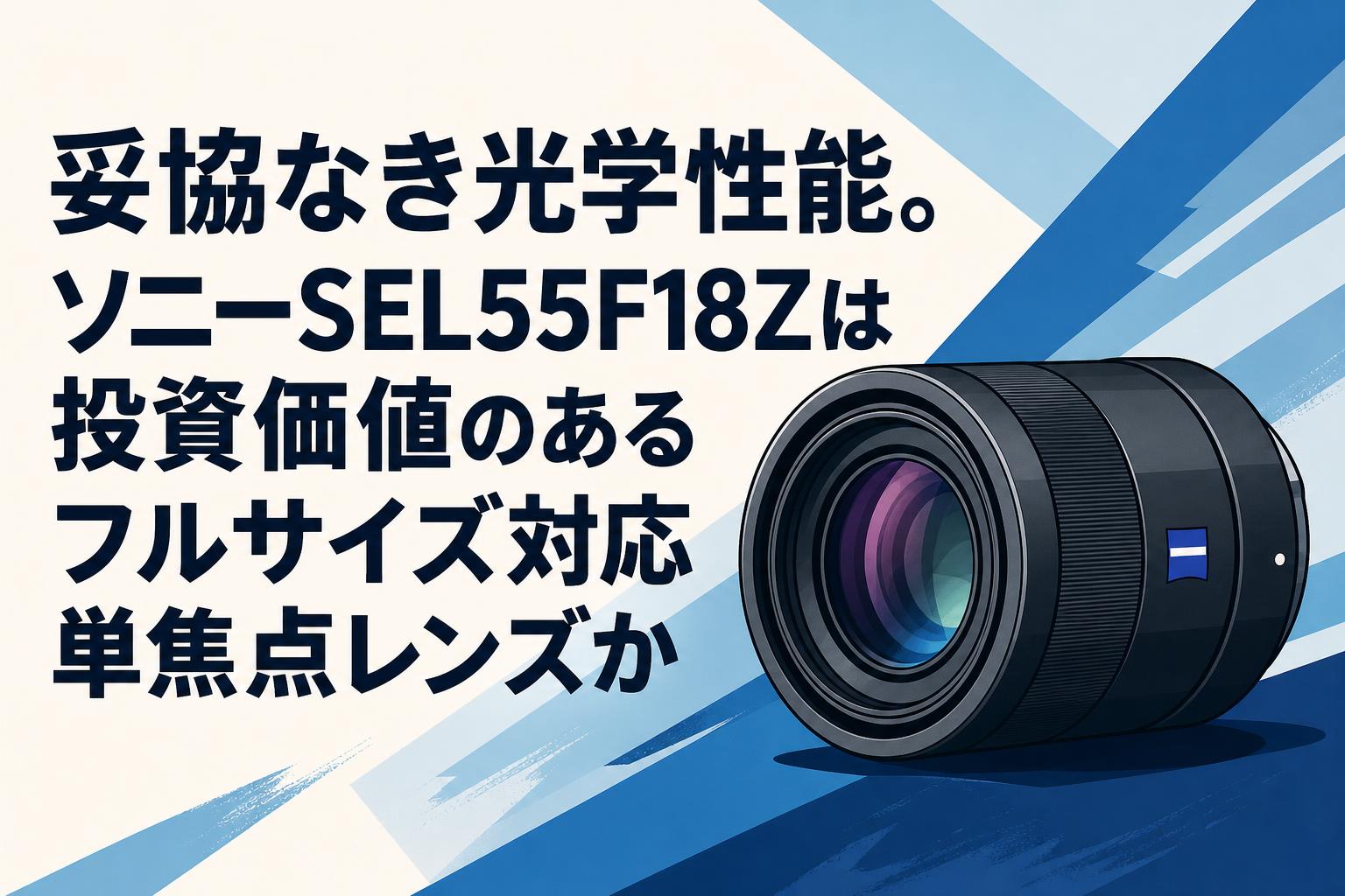 妥協なき光学性能。ソニーSEL55F18Zは投資価値のあるフルサイズ対応単