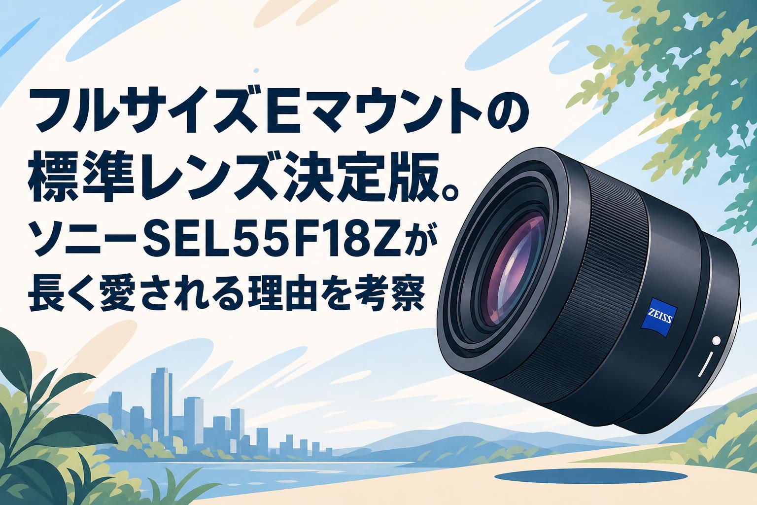 フルサイズEマウントの標準レンズ決定版。ソニーSEL55F18Zが長く愛さ