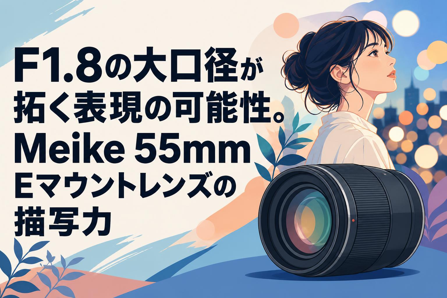 F1.8の大口径が拓く表現の可能性。Meike 55mm Eマウントレンズの描写力