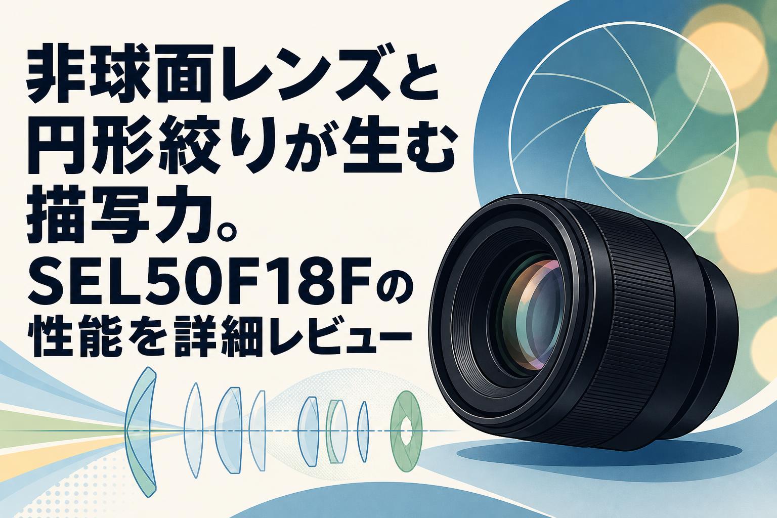 非球面レンズと円形絞りが生む描写力。SEL50F18Fの性能を詳細レビュー