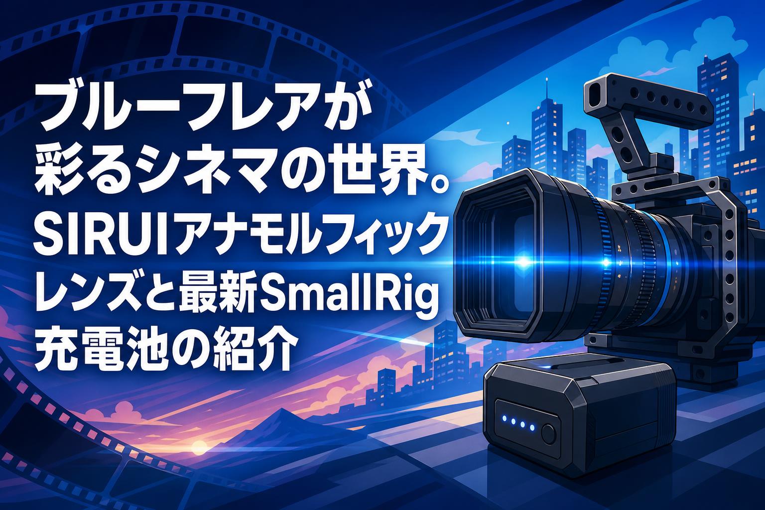 ブルーフレアが彩るシネマの世界。SIRUIアナモルフィックレンズと最新