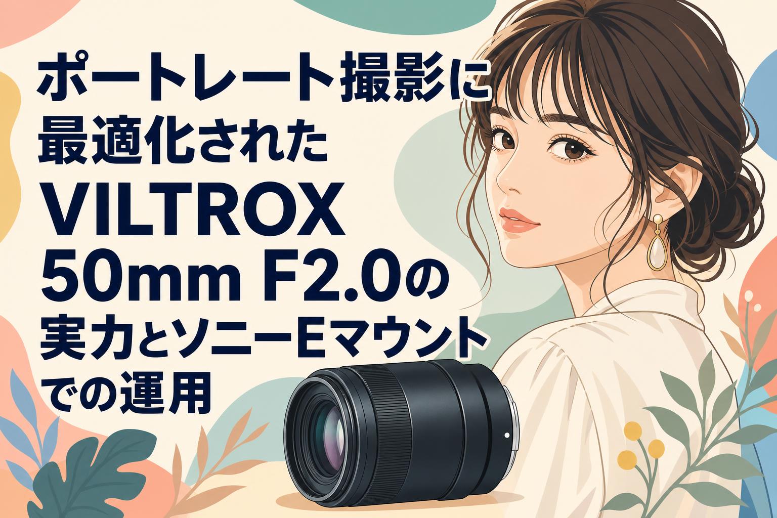 ポートレート撮影に最適化されたVILTROX 50mm F2.0の実力とソニーE