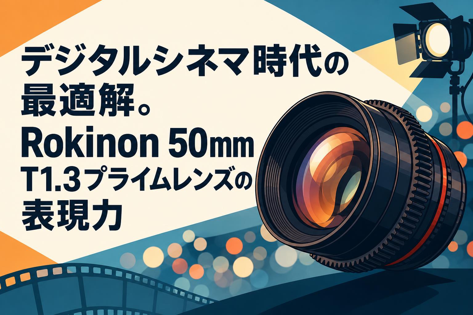デジタルシネマ時代の最適解。Rokinon 50mm T1.3プライムレンズの表現