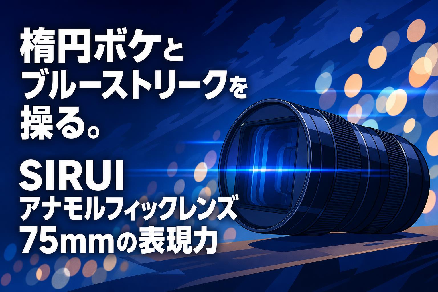 楕円ボケとブルーストリークを操る。SIRUIアナモルフィックレンズ75mm