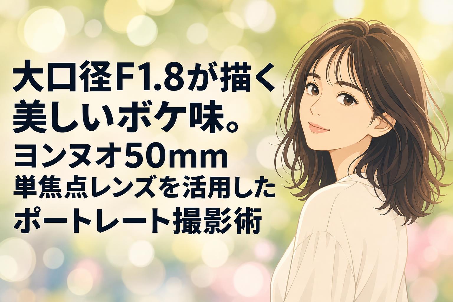 大口径F1.8が描く美しいボケ味。ヨンヌオ50mm単焦点レンズを活用した