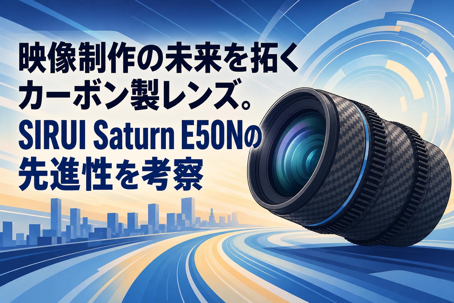 映像制作の未来を拓くカーボン製レンズ。SIRUI Saturn E50Nの先進性を 