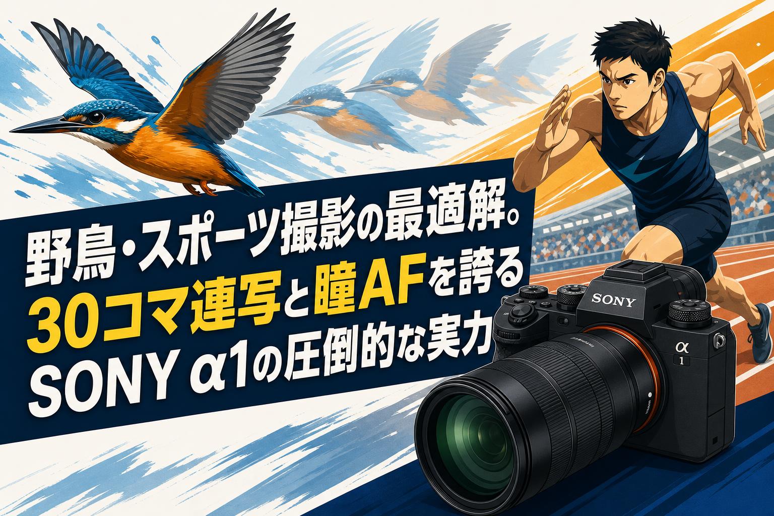 野鳥・スポーツ撮影の最適解。30コマ連写と瞳AFを誇るSONY α1の圧倒的