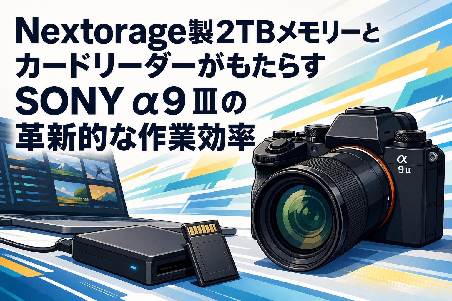Nextorage製2TBメモリーとカードリーダーがもたらすSONY α9 Ⅲの革新的