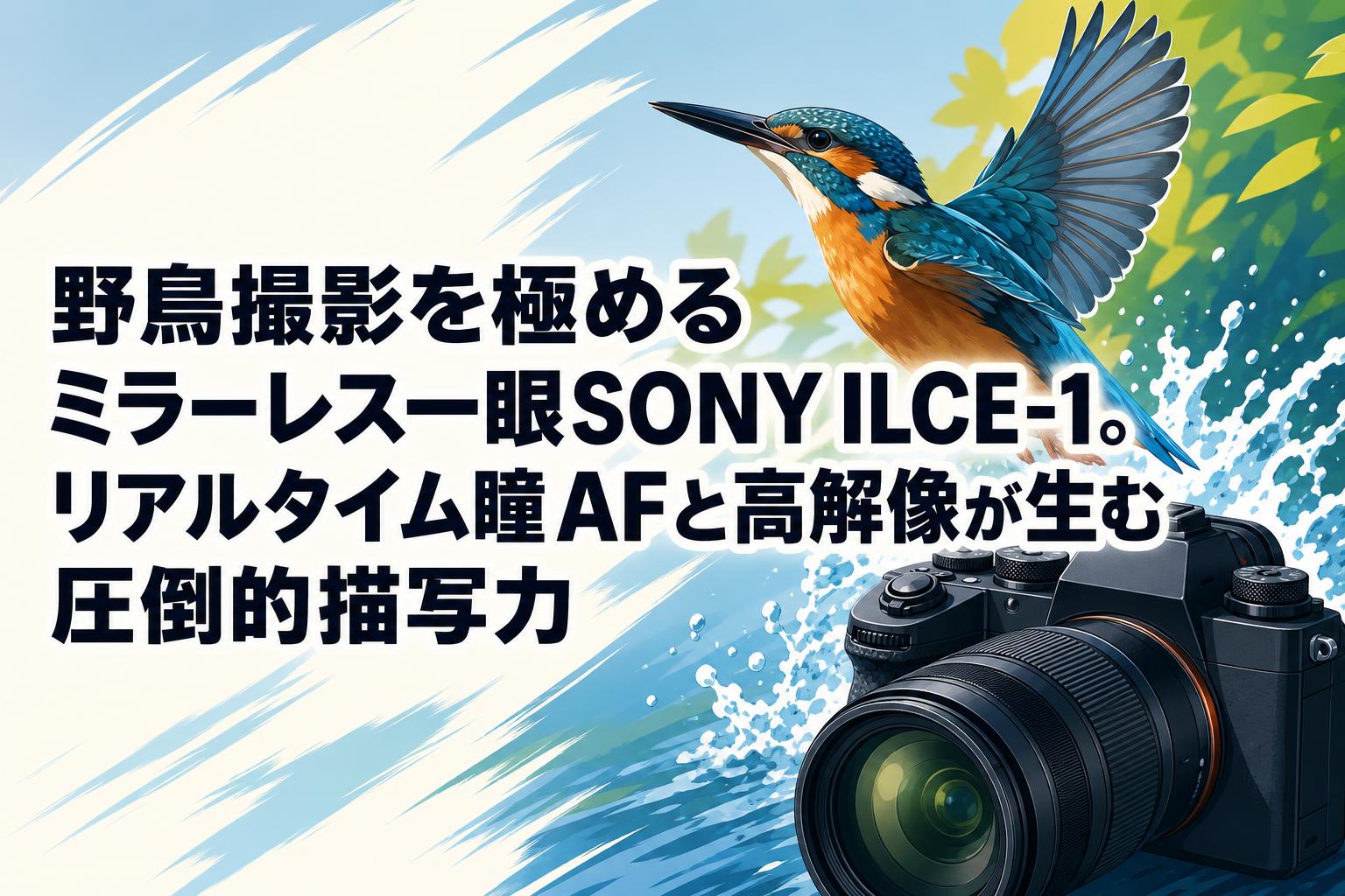 野鳥撮影を極めるミラーレス一眼SONY ILCE-1。リアルタイム瞳AFと高解