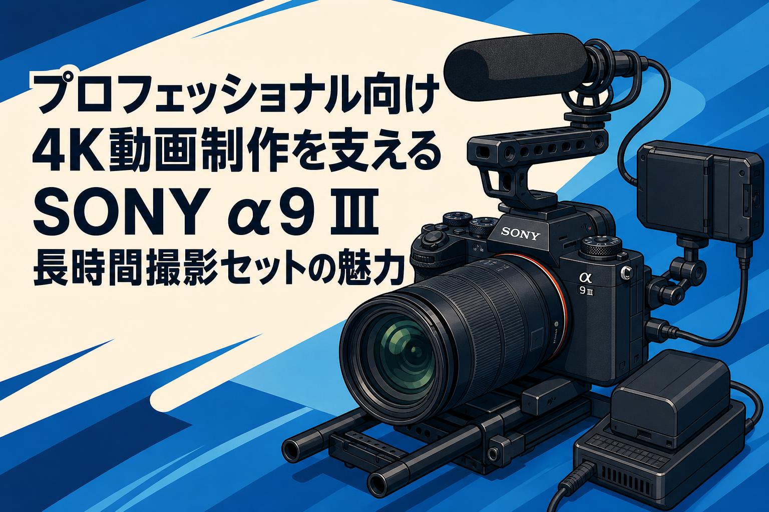 プロフェッショナル向け4K動画制作を支えるSONY α9 Ⅲ長時間撮影セット 