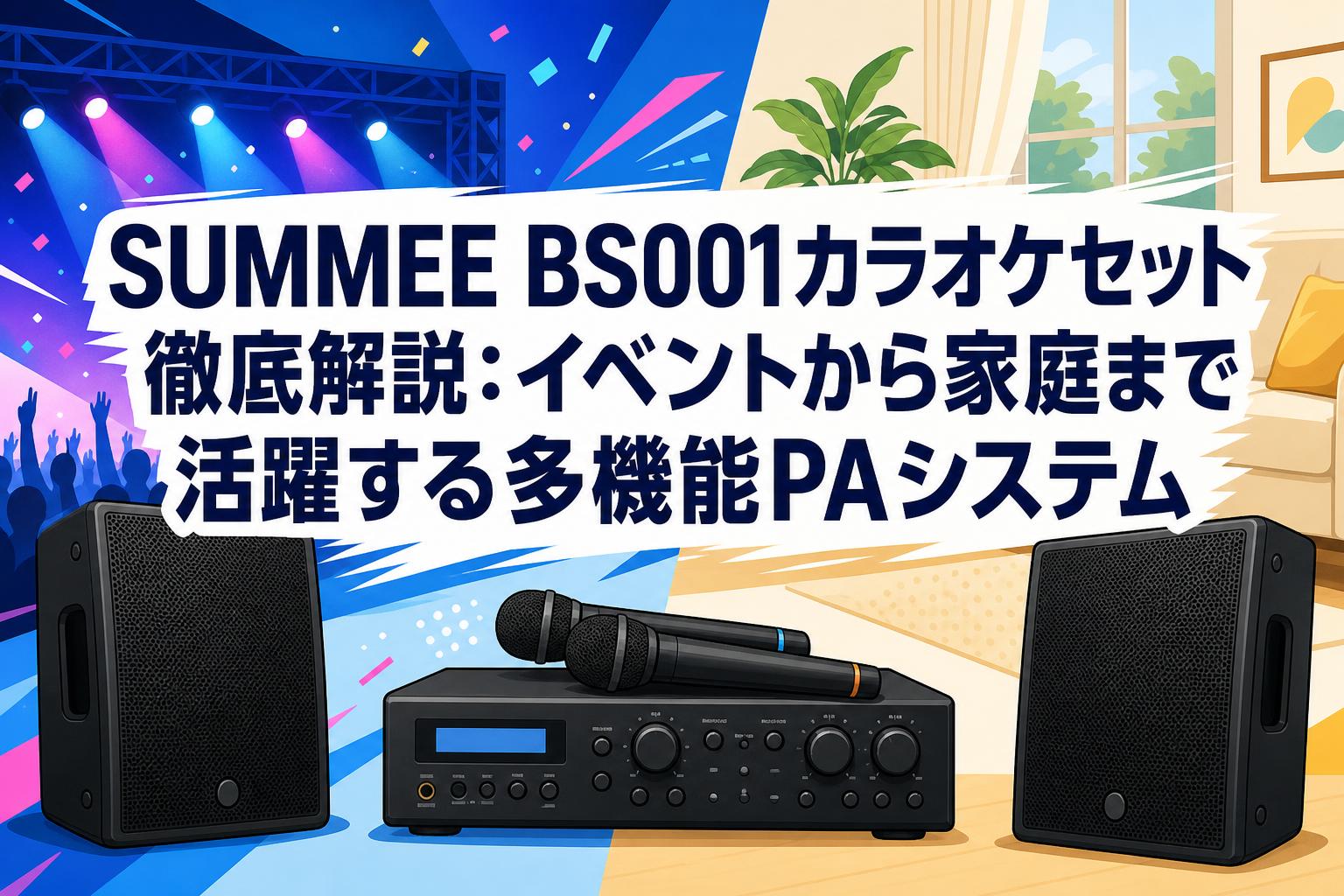 SUMMEE BS001カラオケセット徹底解説：イベントから家庭まで活躍する多