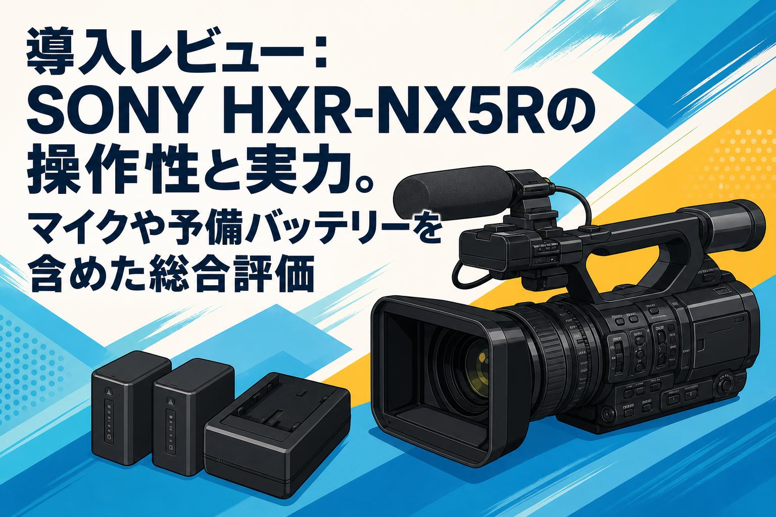 導入レビュー：SONY HXR-NX5Rの操作性と実力。マイクや予備バッテリー