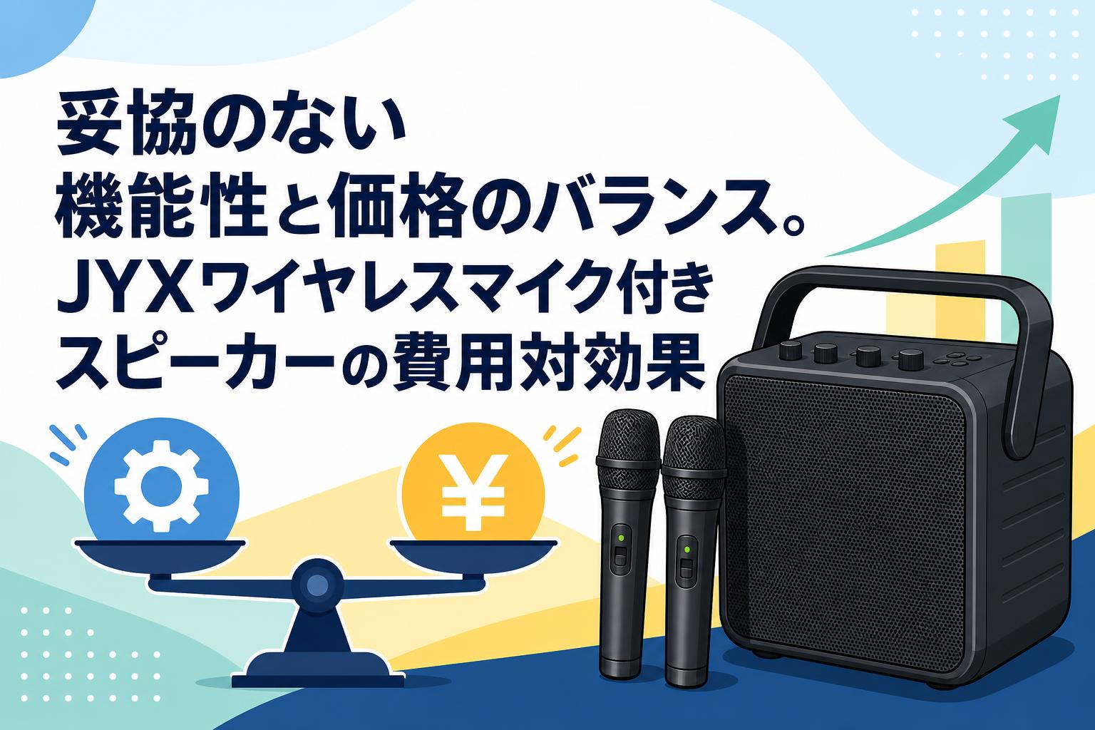 JYX ポータブルスピーカー　マイク付き 妥協のない機能性と価格のバランス。JYXワイヤレスマイク付き